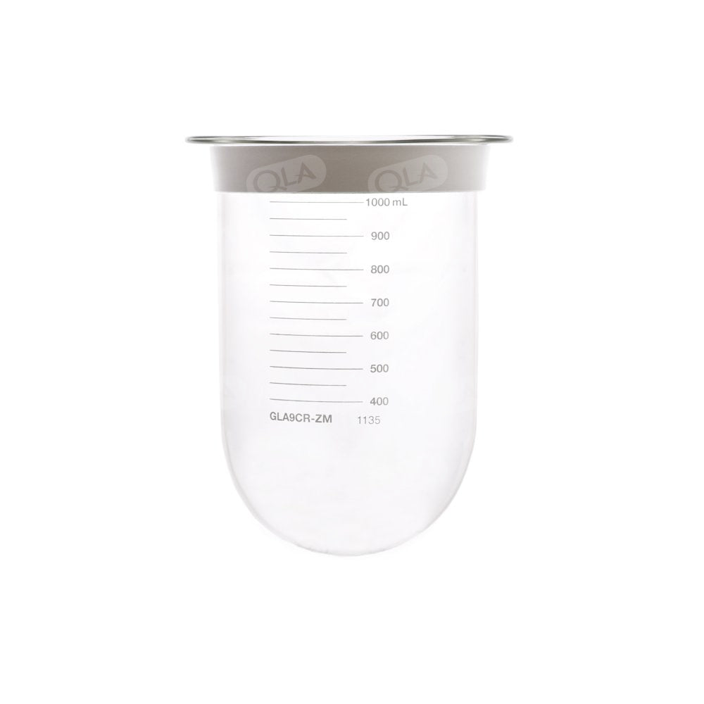 1000mL Clear Glass Vessel with Centering Ring, Zymark/Multidose compatible
