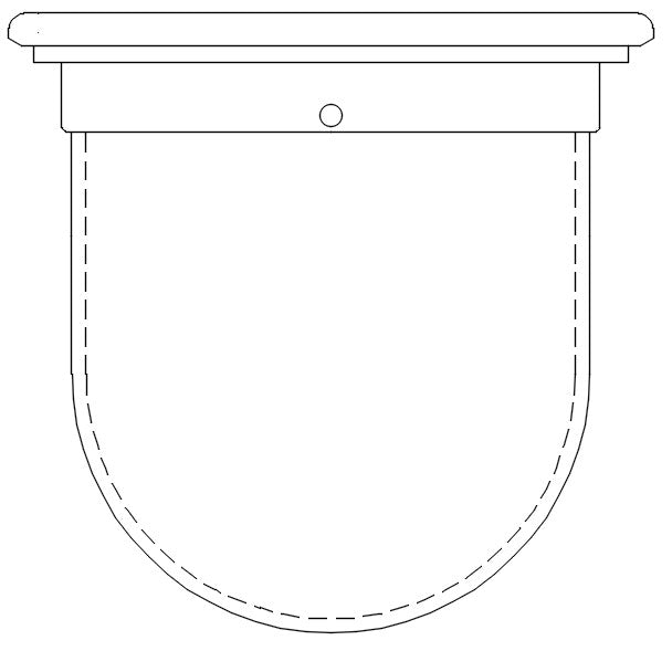 500mL Clear Glass Vessel, Hanson CD14 compatible
