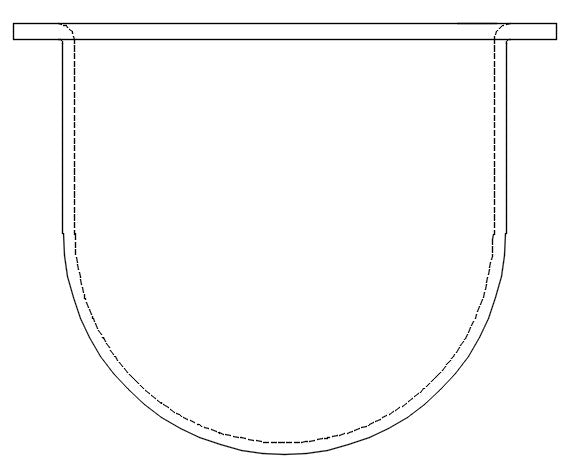 500mL Clear Glass Vessel, Erweka compatible