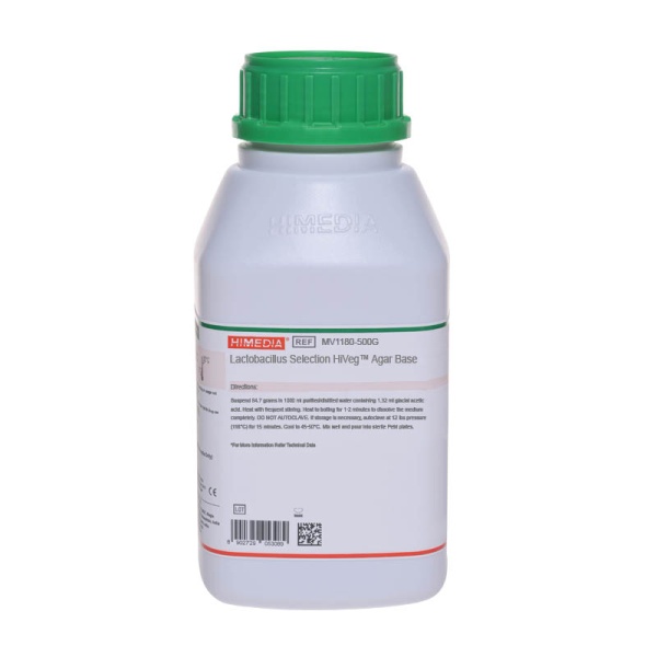 Lactobacillus Selection HiVegâ„¢ Agar Base 500G