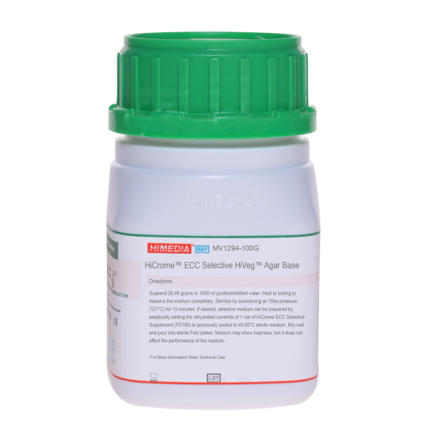 HiCromeâ„¢ ECC Selective HiVegâ„¢ Agar Base 100G